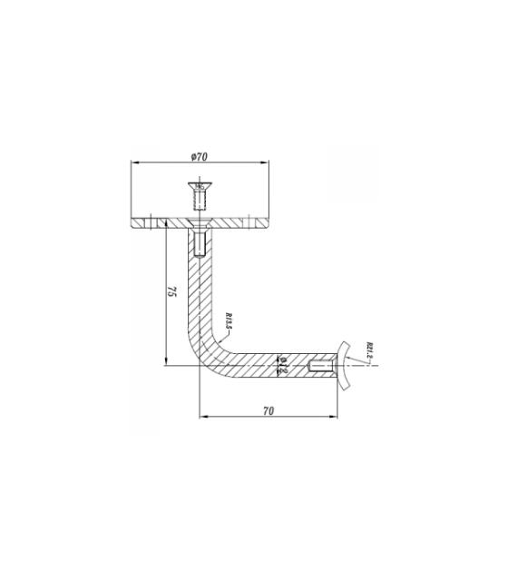 Kit main courante murale sur mesure inox A4
