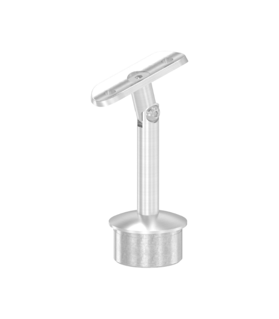 Poteau inox à l'anglaise pour verre