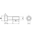 Vis métaux TCHC inox A4 cylindrique