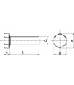 Vis métaux inox A4 tête hexagonale