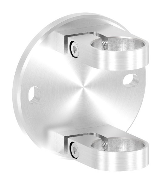 Poteau inox à l'anglaise 7 lisses pour garde-corps