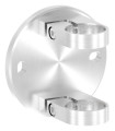Poteau inox à l'anglaise 7 lisses pour garde-corps