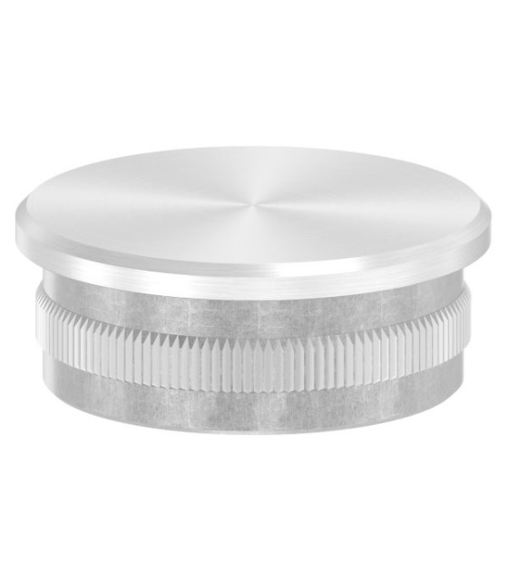 Poteau inox à l'anglaise 7 lisses pour garde-corps