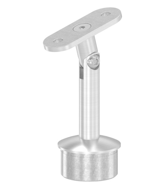 Poteau inox à l'anglaise 7 lisses pour garde-corps