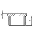 Embout plat rectangulaire inox
