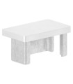 Embout plat rectangulaire inox