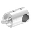 Support de lisse droit inox