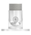 Platine murale articulée inox pour tube