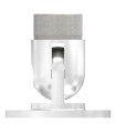 Platine murale articulée inox pour tube