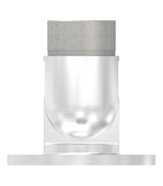 Platine murale articulée inox pour tube