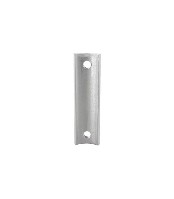 Platine murale à l'anglaise ronde M1 inox pour tube