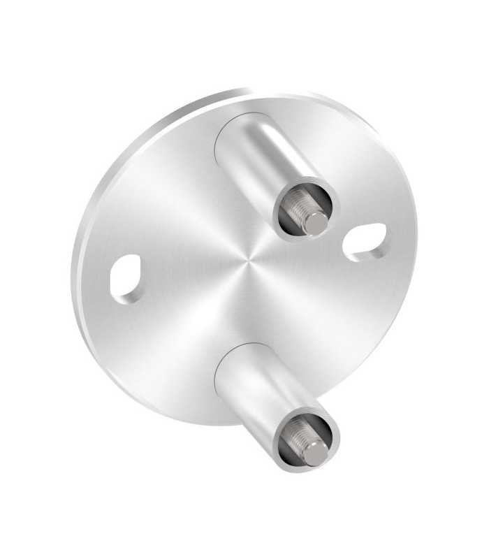 Platine murale à l'anglaise ronde M1 inox pour tube Platine murale à l'anglaise ronde M1 inox pour tube