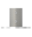 Platine au sol à la française inox à visser sur tube