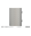 Platine au sol à la française inox à visser sur tube