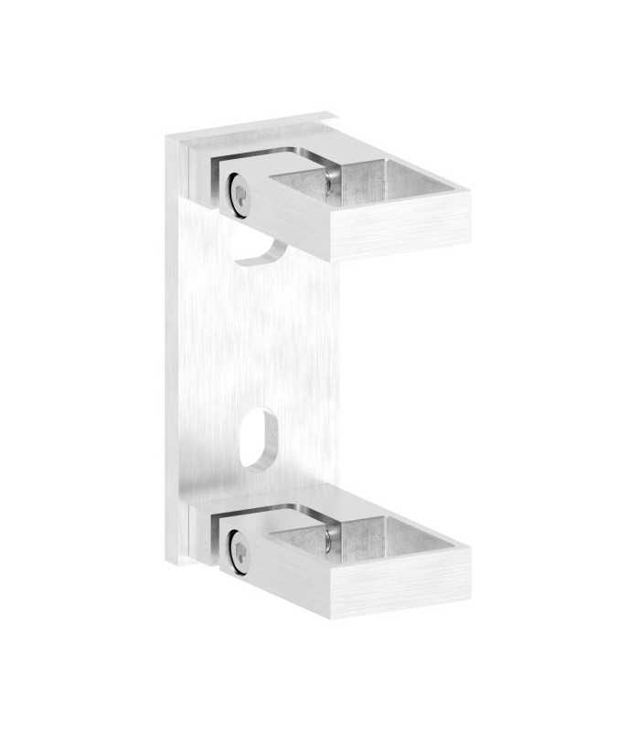 Platine mural à l'anglaise rectangulaire inox pour carré