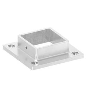 Platine mural inox pour carré