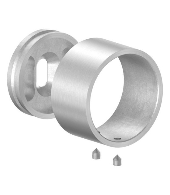 Platine mural inox fixation intérieure pour tube