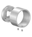 Platine mural inox fixation intérieure pour tube