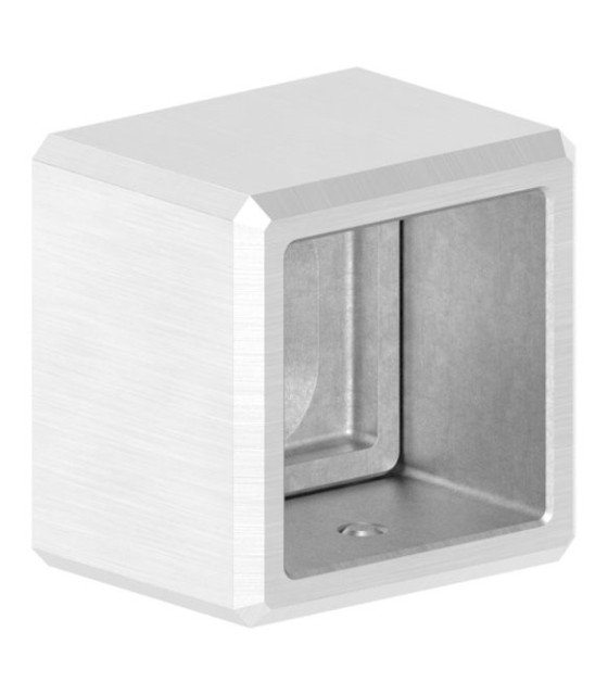 Platine inox fixation intérieure pour carré