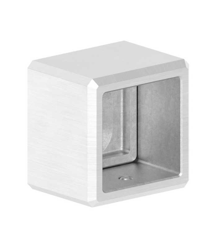 Platine inox fixation intérieure pour carré