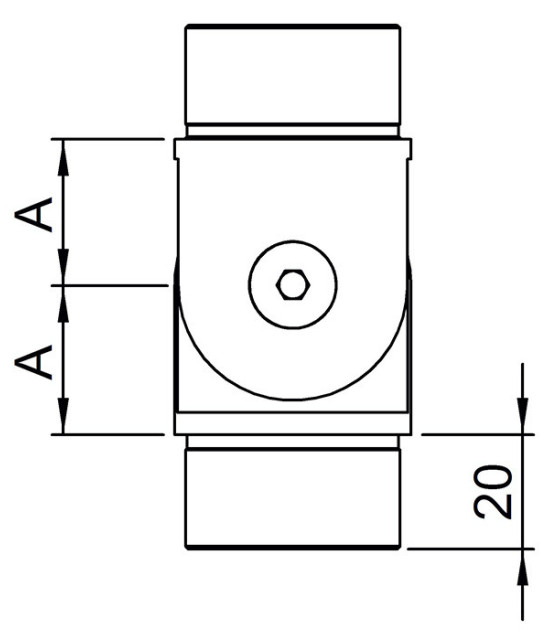 Raccord articulé inox pour tube