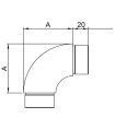 Coude arrondi 90° inox pour tube