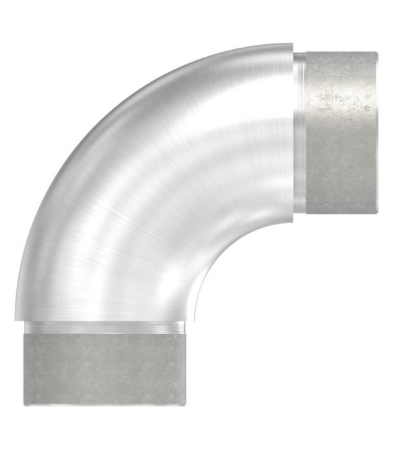 Coude arrondi 90° inox pour tube