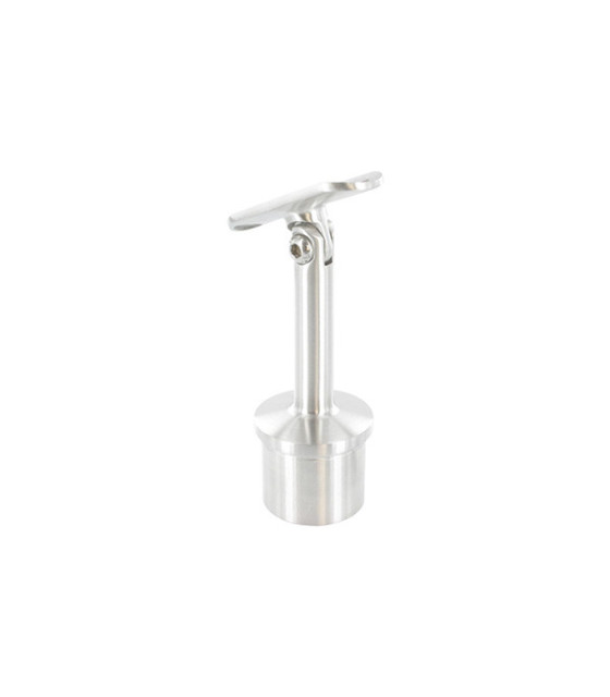 Poteau inox à la française 4 câbles pour garde-corps