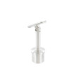 Poteau inox à la française 4 câbles pour garde-corps
