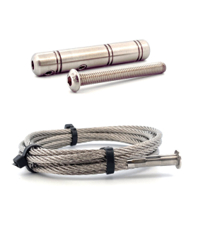 Kit 7m câble inox A4 4mm serti 1 coté + 1 tendeur
