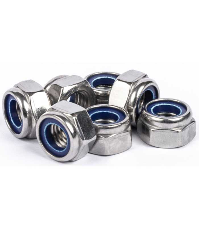 Ecrous hexagonaux freins inox A4