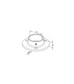 Platine mural inox pour main courante ronde