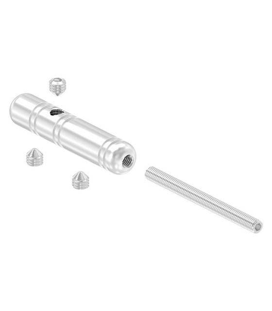 Tendeur inox avec vis - droit câble de 3 à 4 mm
