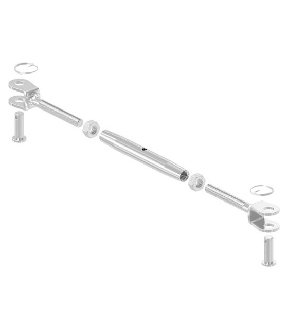 Tendeur câble chape-chape inox A4.