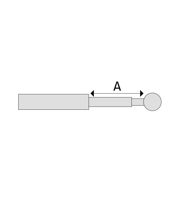 Tendeur câble traversant poteau inox A2 Tendeur câble traversant poteau inox A2