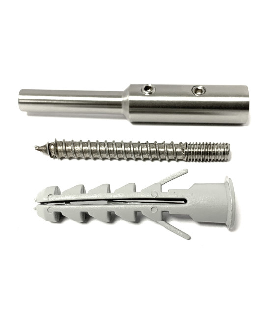 Tendeur câble à visser mur/bois - Inox A2