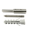 Tendeur câble à visser mur/bois - Inox A2