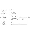 Embout à chape soudée à sertir inox A4 marine - Petit modèle