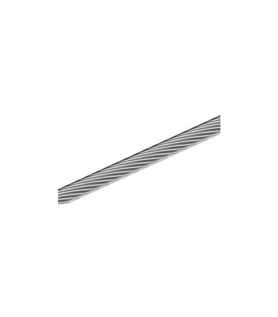Câble rigide 1x19 inox A4