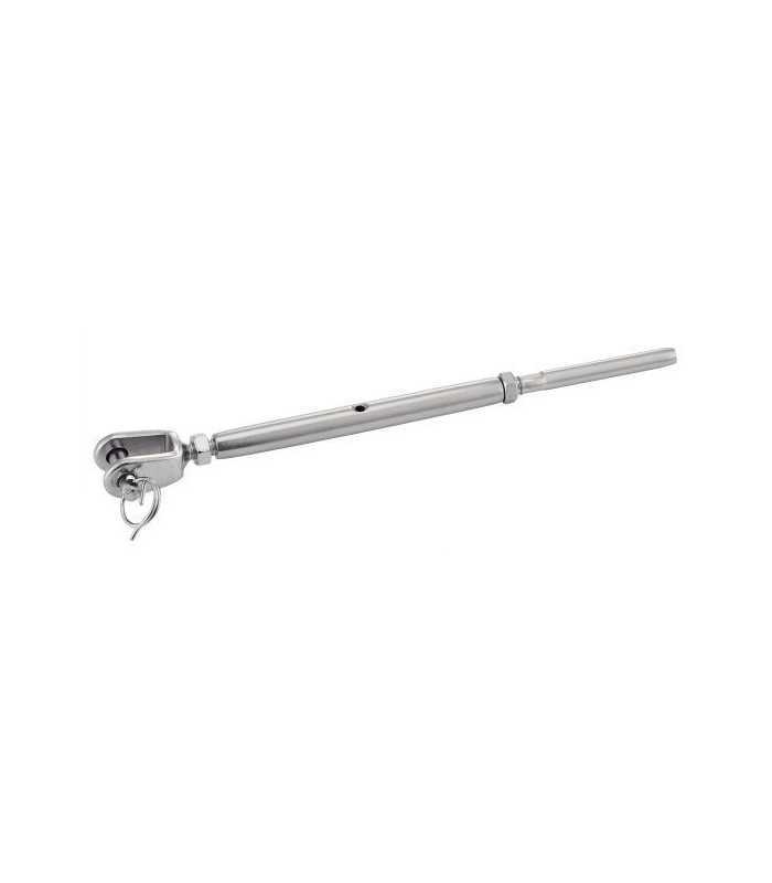 Ridoir à chape fixe soudée avec embout à sertir inox A4 marine Ridoir à chape fixe soudée avec embout à sertir inox A4 marine