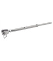 Ridoir à chape fixe soudée avec embout à sertir inox A4 marine