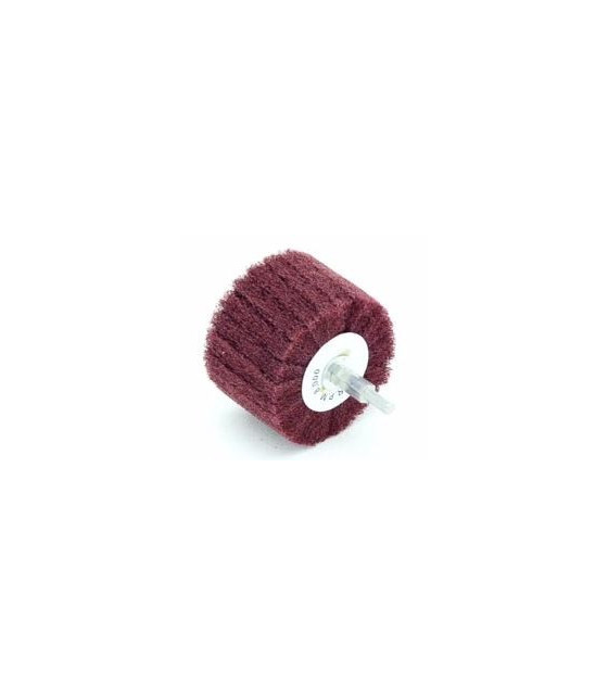 Brosse à satiner cylindrique pour l'inox