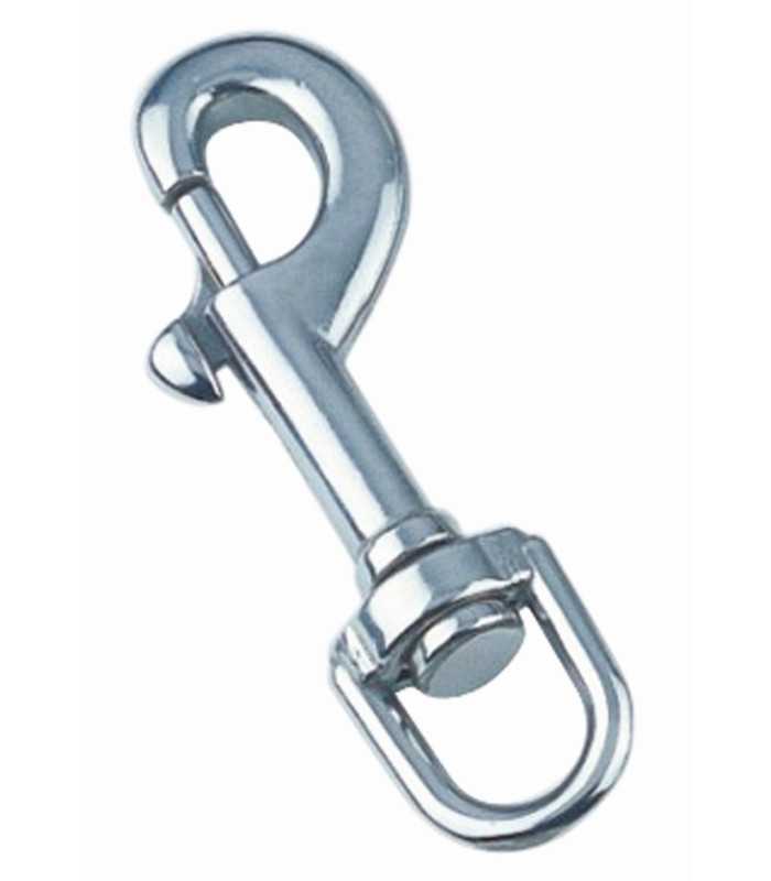 Mousqueton targette à émerillon inox A4