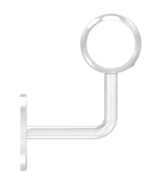 Support mural de main courante avec bague sphérique inox A2