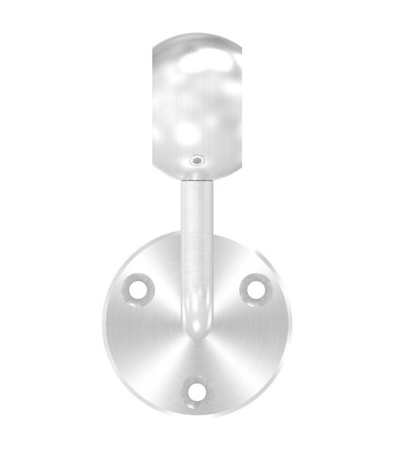 Support mural de main courante avec bague sphérique inox A2