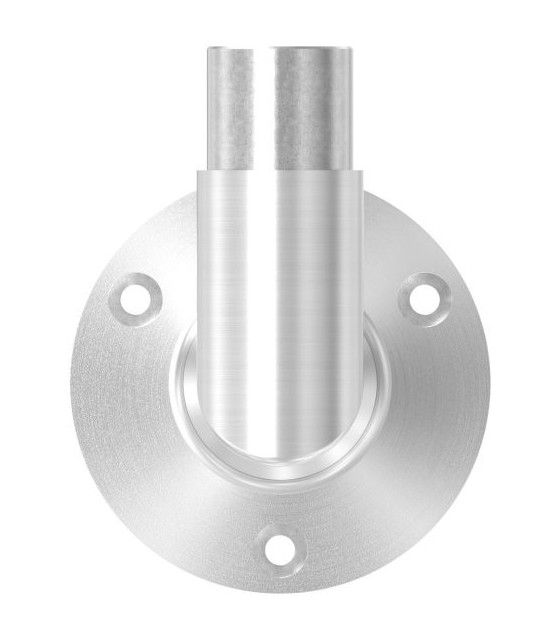 Platine murale angle 90° inox A2 pour tube 42