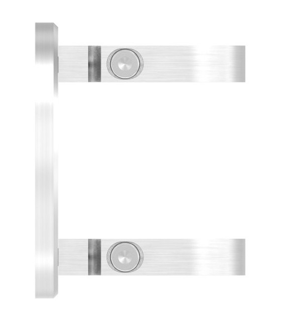 Platine murale ronde D120 mm  inox pour  tube inox 42