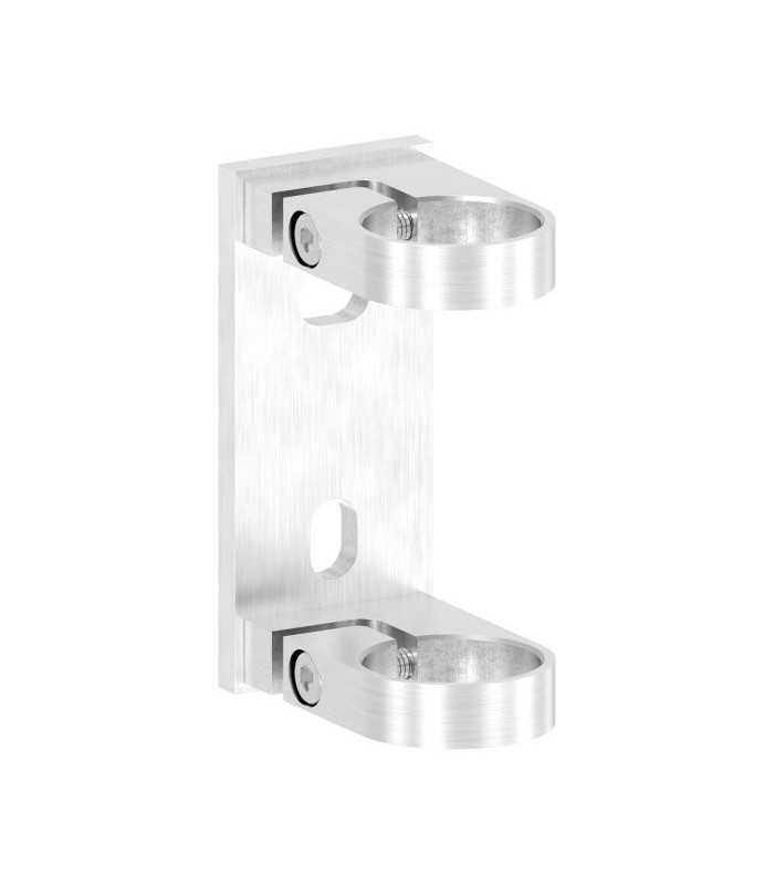 Platine murale rectangulaire  inox pour  tube inox 42