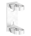 Platine murale rectangulaire  inox pour  tube inox 42