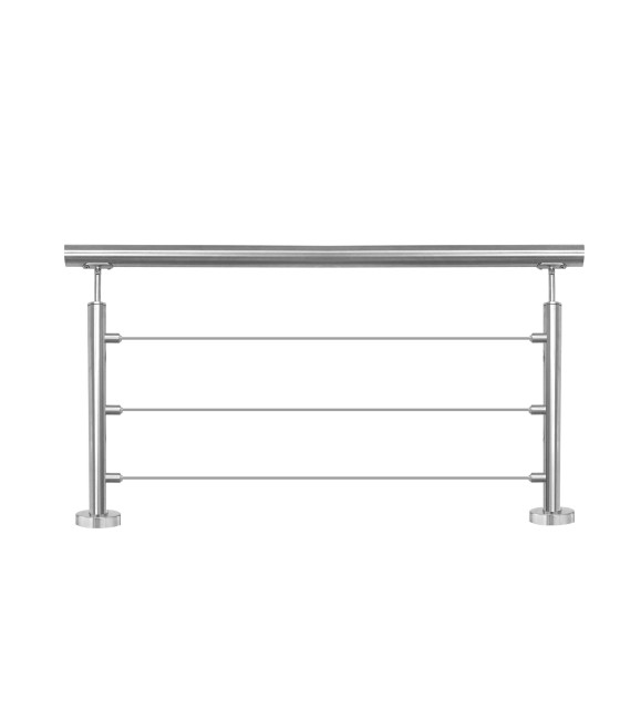 Poteau inox à la française 3 câbles